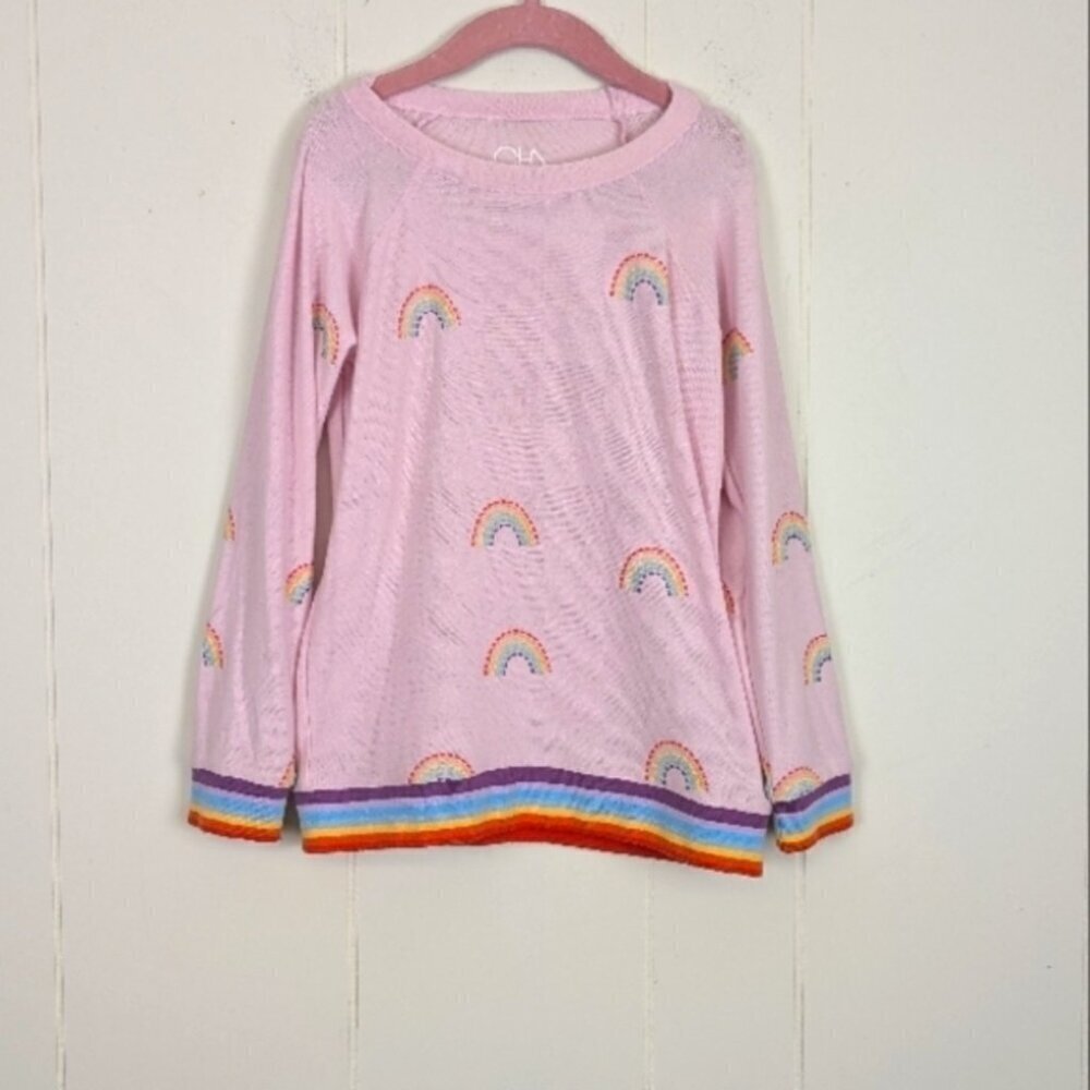 Chaser Pink Rainbow Long Sleeve Tee